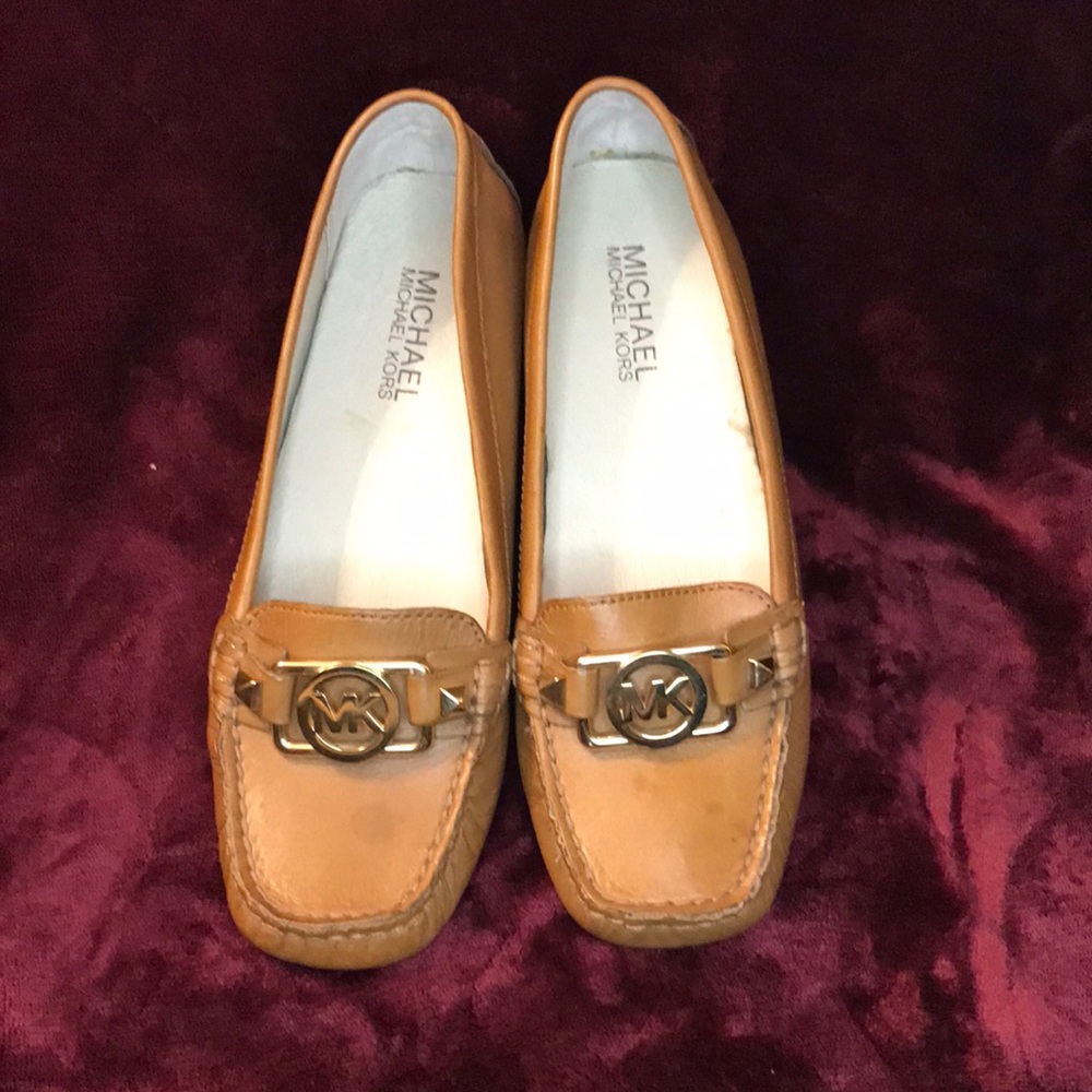 Michael Kors Brown Leather Loafers Sz 5M